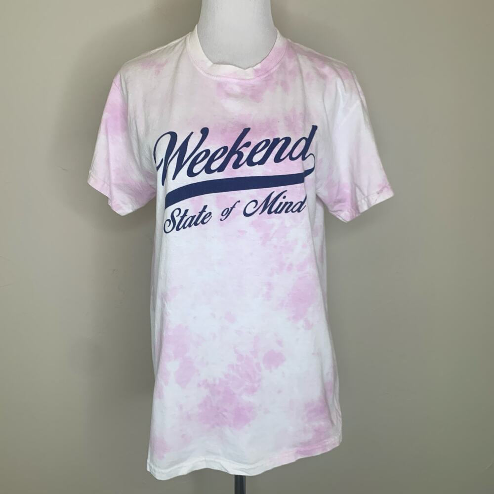 Cold Crush Tie Dye Graphic Tee T Shirt Sz Medium Weekend